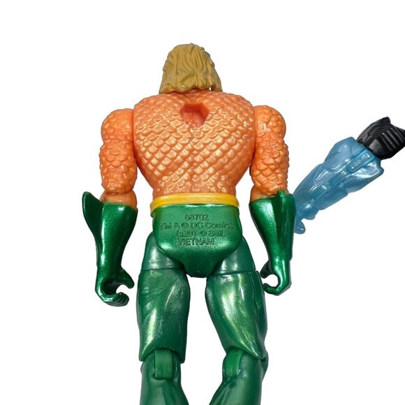 DC Comics Lot of 3 blue black Batman & Aqua man Action Figures Justice League 4" - Picture 5 of 7